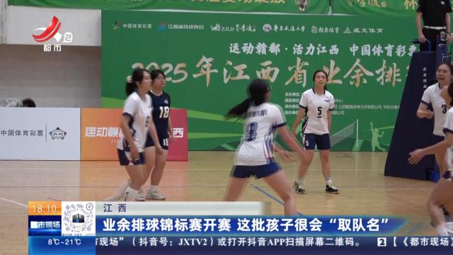 江西：业余排球锦标赛开赛 这批孩子很会“取队名”
