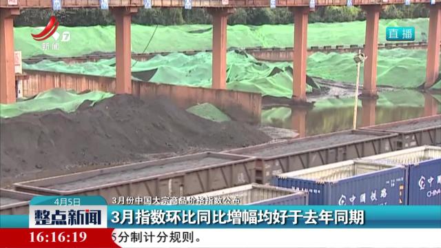 【3月份中国大宗商品价格指数公布】3月指数环比同比增幅均好于去年同期