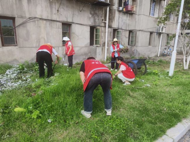 丰城市剑光街道：除草劳动展担当 志愿精神永弘扬