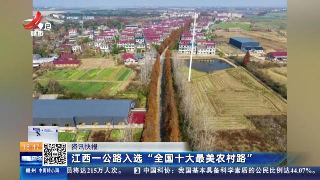 江西一公路入选“全国十大最美农村路”