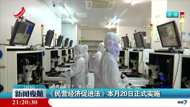【让民营企业吃下“定心丸”】《民营经济促进法》本月20日正式实施