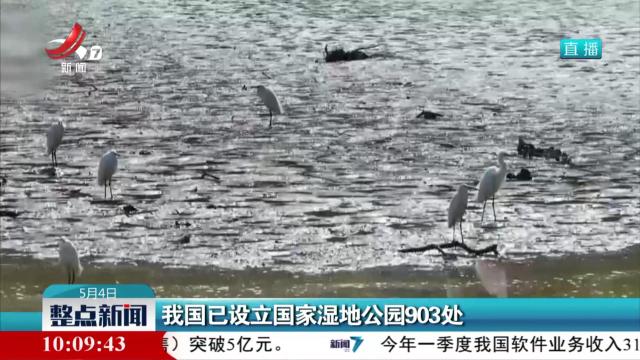 我国已设立国家湿地公园903处