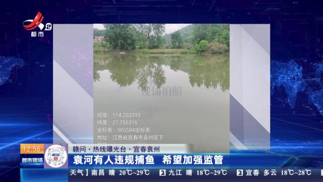 【赣问·热线曝光台】宜春袁州：袁河有人违规捕鱼 希望加强监管