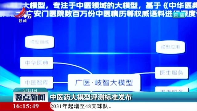 中医药大模型评测标准发布