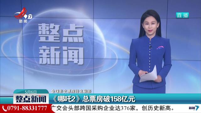 【全球影史票房排名刷新】《哪吒2》总票房破158亿元