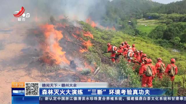 【赣闻天下】赣州大余：森林灭火大演练 “三断”环境考验真功夫