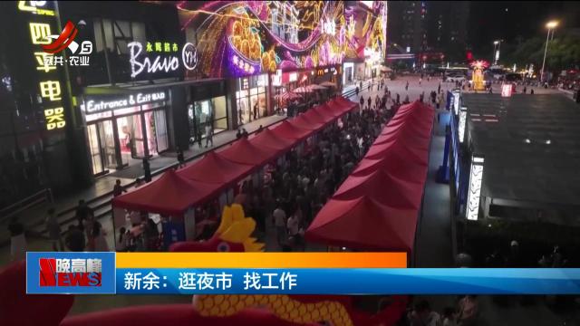 新余：逛夜市 找工作