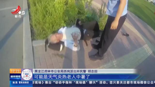 【放眼天下】黑龙江虎林：95岁还能放风筝 民警救助中暑老人