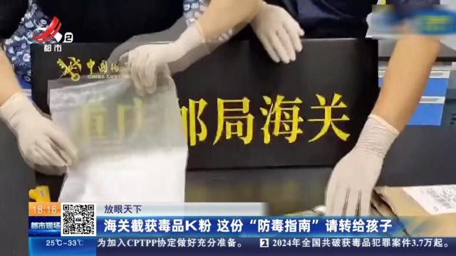 【放眼天下】海关截获毒品K粉 这份“防毒指南”请转给孩子