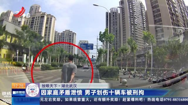 【放眼天下】湖北武汉：因家庭矛盾泄愤 男子划伤十辆车被刑拘