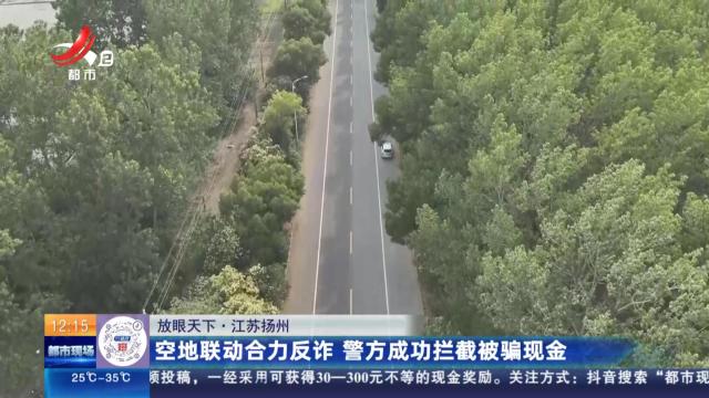 【放眼天下】江苏扬州：空地联动合力反诈 警方成功拦截被骗现金