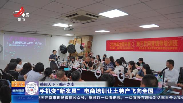 【赣闻天下】赣州龙南：手机变“新农具” 电商培训让土特产飞向全国