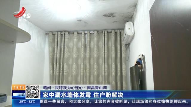【赣问·民呼我为心连心】南昌青山湖：家中漏水墙体发霉 住户盼解决