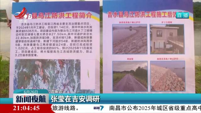 张莹在吉安调研