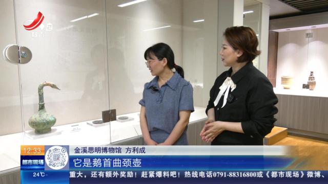 【家有收藏·“私”博寻宝·抚州金溪】思明博物馆：青铜鹅首曲颈壶