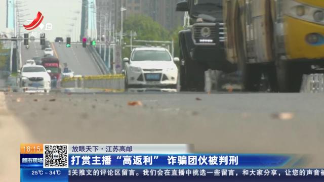【放眼天下】江苏高邮：打赏主播“高返利” 诈骗团伙被判刑