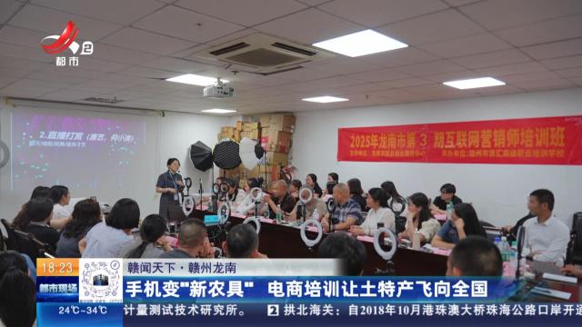 【赣闻天下】赣州龙南：手机变“新农具” 电商培训让土特产飞向全国