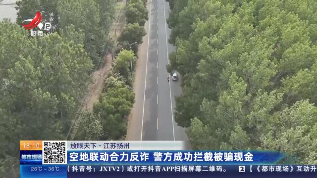 【放眼天下】江苏扬州：空地联动合力反诈 警方成功拦截被骗现金