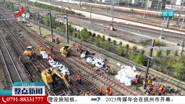 京九铁路昌九段开展集中修施工