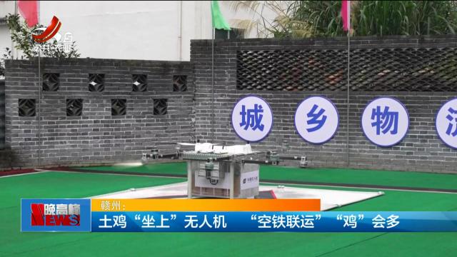 赣州：土鸡“坐上”无人机 “空铁联运”“鸡”会多