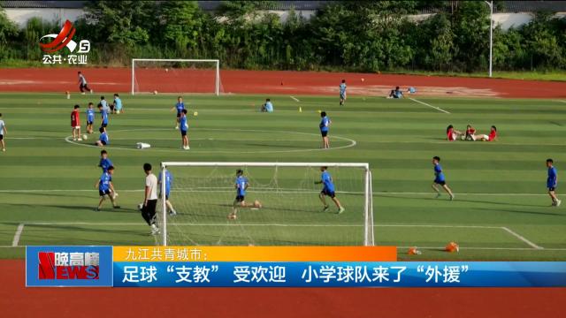 九江共青城市：足球“支教”受欢迎 小学球队来了“外援”