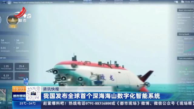 我国发布全球首个深海海山数字化智能系统