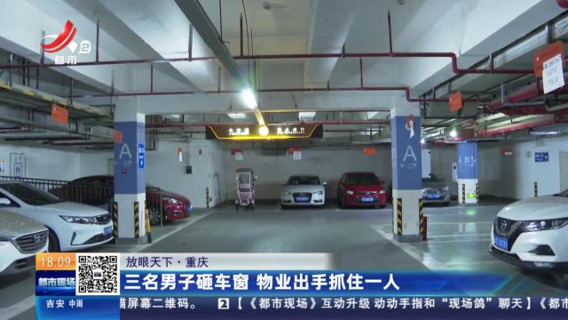 【放眼天下】重庆：三名男子砸车窗 物业出手抓住一人