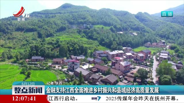 金融支持江西全面推进乡村振兴和县域经济高质量发展