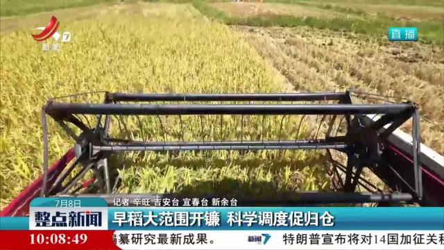 早稻大范围开镰 科学调度促归仓