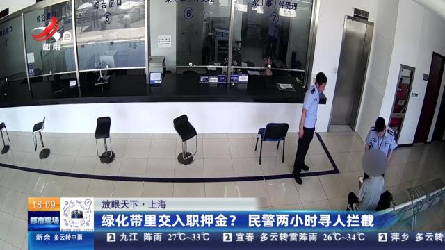 【放眼天下】上海：绿化带里交入职押金？民警两小时寻人拦截