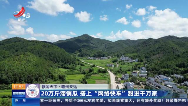【赣闻天下】赣州安远：20万斤滞销瓜 搭上“网络快车”甜进千万家