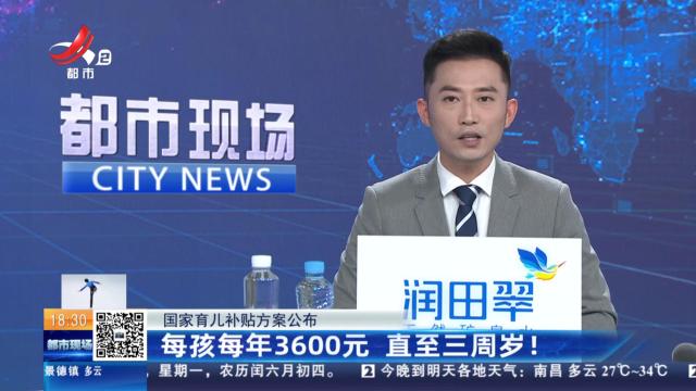 【国家育儿补贴方案公布】每孩每年3600元 直至三周岁！