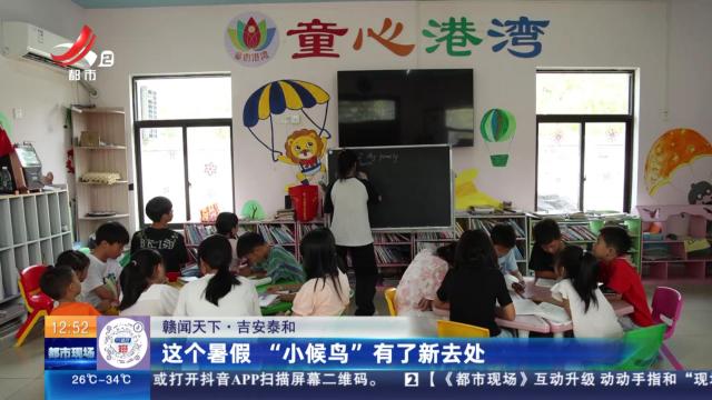 【赣闻天下】吉安泰和：这个暑假 “小候鸟”有了新去处