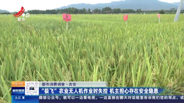【都市消费调查】吉安：“极飞”农业无人机作业时失控 机主担心存在安全隐患