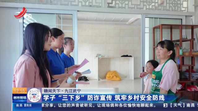 【赣闻天下】九江武宁：学子“三下乡”防诈宣传 筑牢乡村安全防线