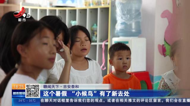 【赣闻天下】吉安泰和：这个暑假 “小候鸟”有了新去处