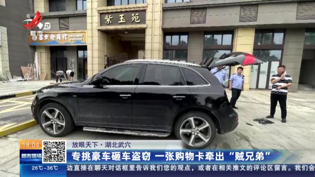 【放眼天下】湖北武穴：专挑豪车砸车盗窃 一张购物卡牵出“贼兄弟”