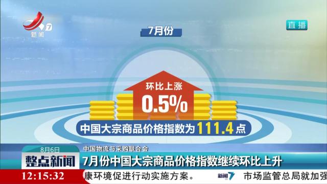 【中国物流与采购联合会】7月份中国大宗商品价格指数继续环比上升