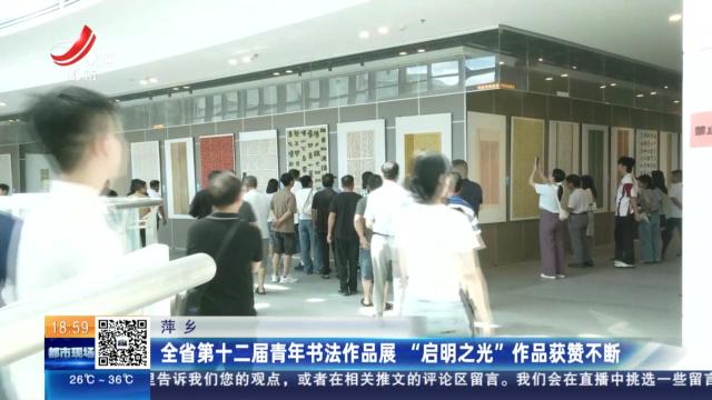 萍乡：全省第十二届青年书法作品展“启明之光”作品获赞不断
