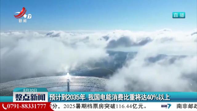 预计到2035年 我国电能消费比重将达40%以上