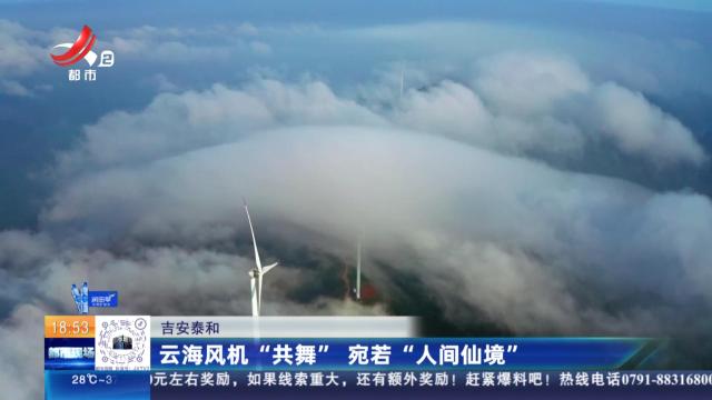吉安泰和：云海风机“共舞” 宛若“人间仙境”