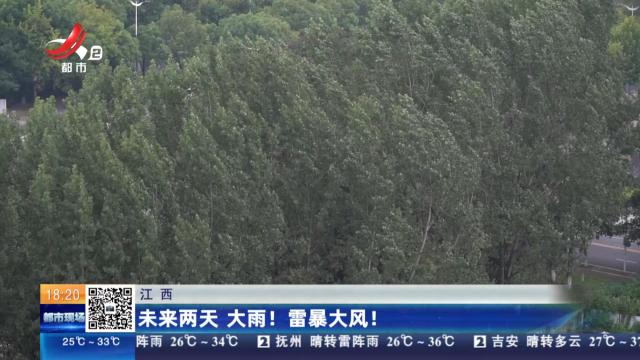 江西：未来两天 大雨！雷暴大风！