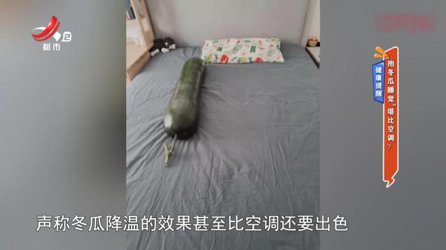健康提醒——“抱冬瓜睡觉”堪比空调？