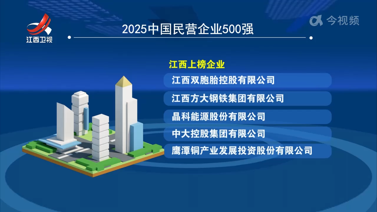 我省5家企业上榜2025民营企业500强