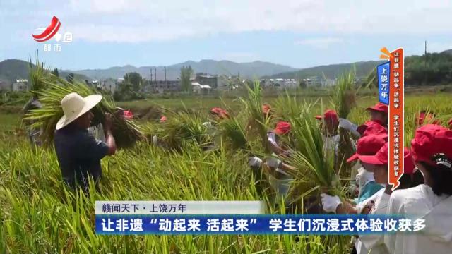 上饶万年：让非遗“动起来”活起来 学生们沉浸式体验收获多