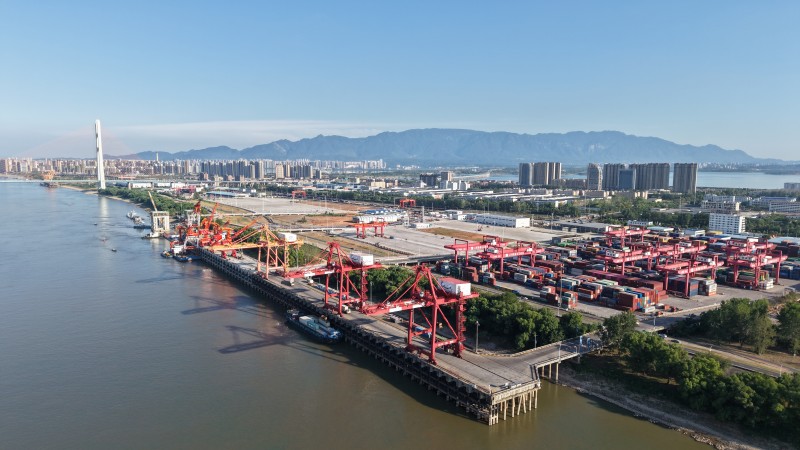 长江九江航道处智能护航城西港区码头建设