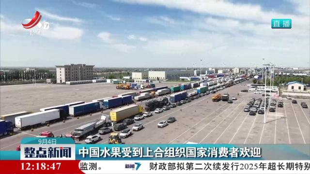 中国水果收到上合组织国家消费者欢迎