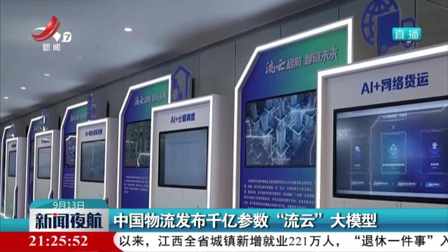 中国物流发布千亿参数“流云”大模型