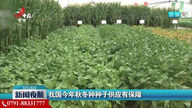 我国今年秋冬种种子供应有保障