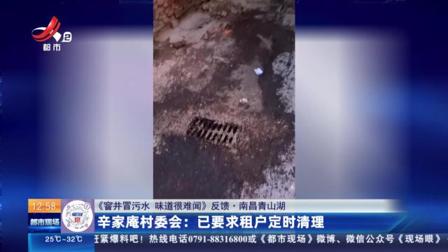 【《窨井冒污水 味道很难闻》反馈·南昌青山湖】辛家庵村委会：已要求租户定时清理